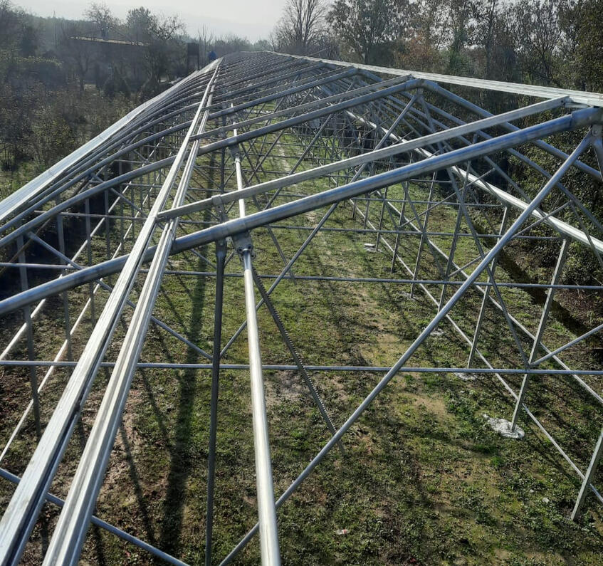 POMIDO - გალვანიზირებული სათბურის (satburi) კონსტრუქცია ჭერი ვენტილაცია დეტალები