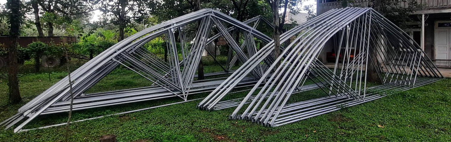 POMIDO - გალვანიზირებული სათბურის (satburi) კონსტრუქციის ფერმა