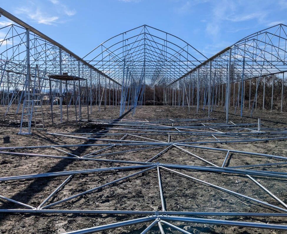 POMIDO - გალვანიზირებული სათბურის (satburi) კონსტრუქცია მშენებლობა